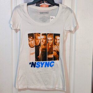 *NSYNC Band Album Cover 90's Retro Vintage Throwback Women's T-Shirt Small